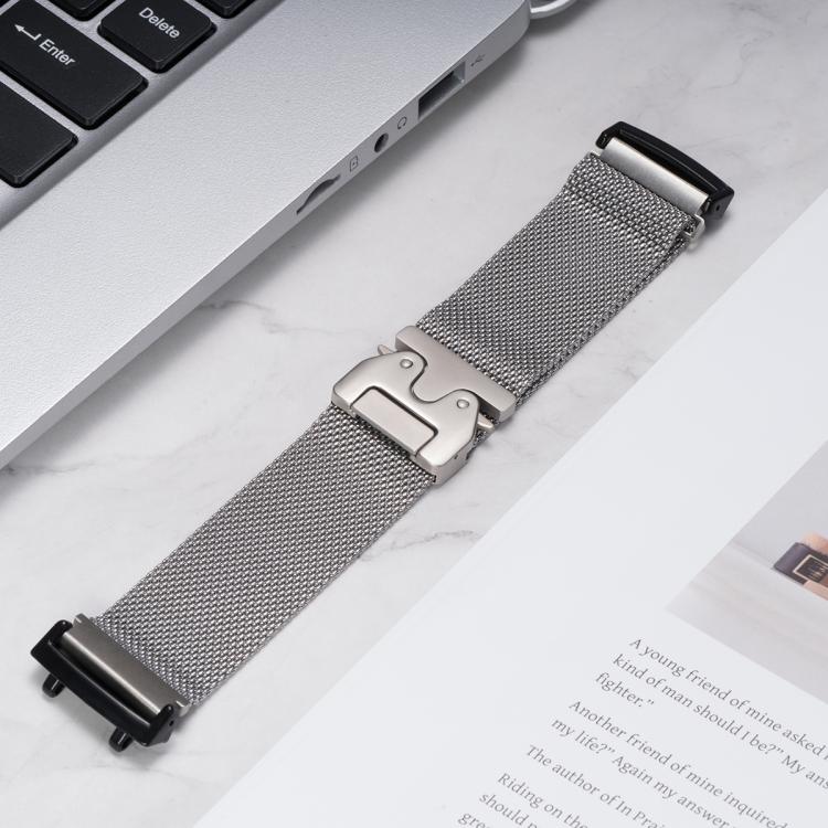 For Amazfit T-Rex Pro Parachute Snap Buckle Milanese Titanium Alloy Watch Band