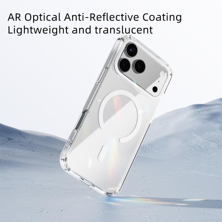 For iPhone 17 Pro Max ABEEL MagSafe Magnetic Color Ring Anti-scratch Transparent Phone Case