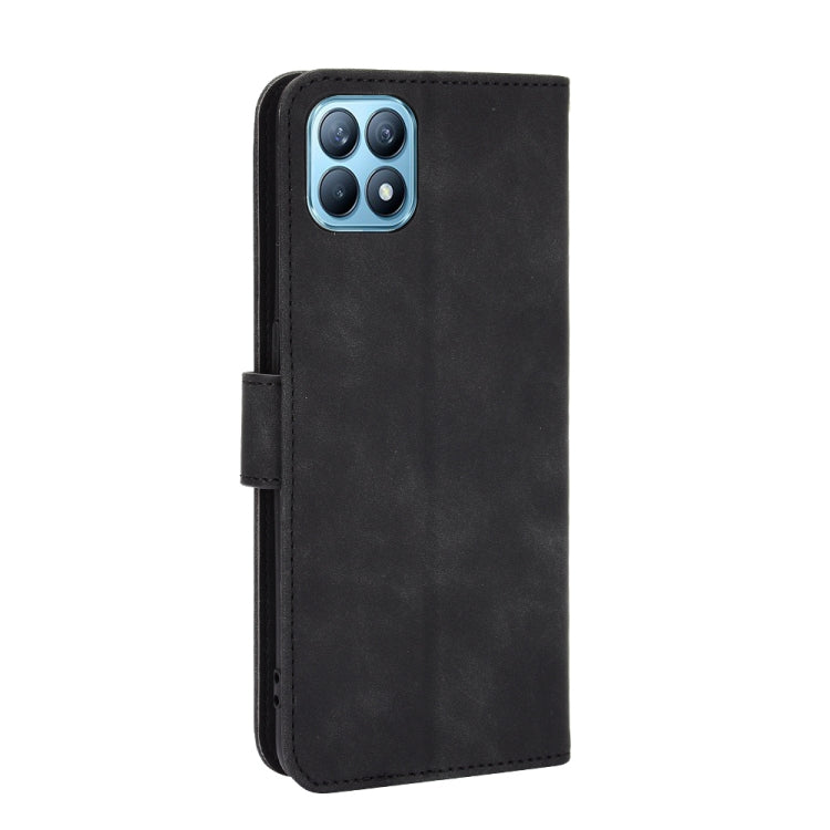 For OPPO Reno4 SE Solid Color Skin Feel Magnetic Buckle Horizontal Flip Calf Texture PU Leather Case with Holder & Card Slots & Wallet