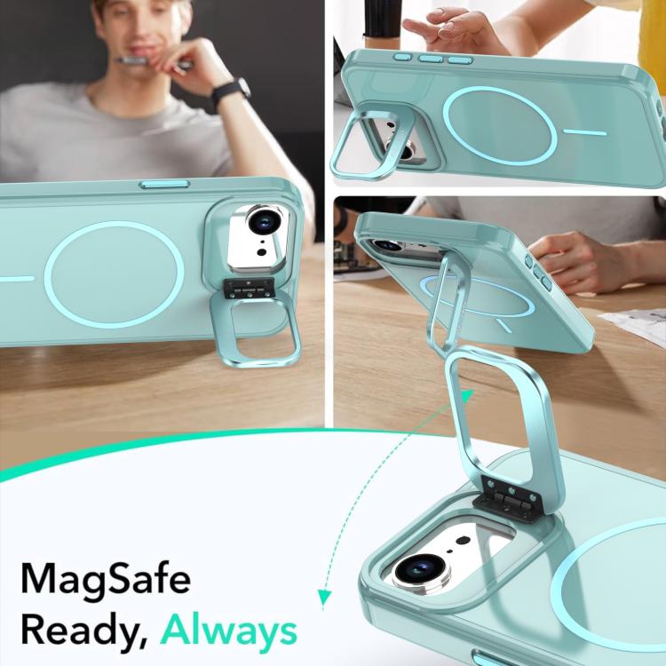 For iPhone 17e / 16e Bright Color Imitation Camera Bracket Magsafe Phone Case