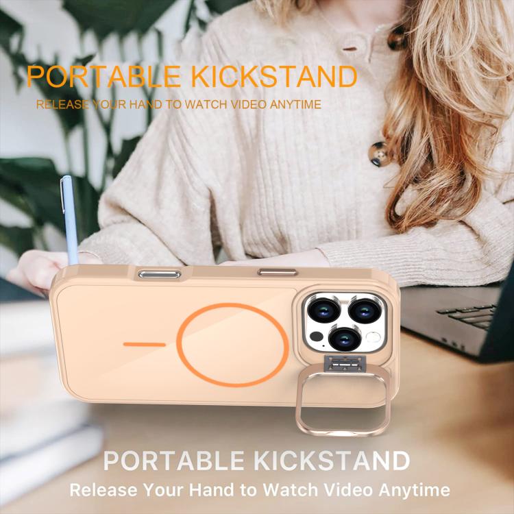 For iPhone 16 Pro Max Bright Color Imitation Camera Bracket Magsafe Phone Case