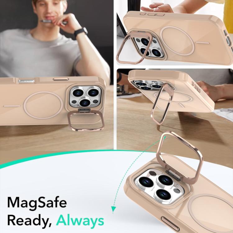 For iPhone 16 Pro Bright Color Imitation Camera Bracket Magsafe Phone Case