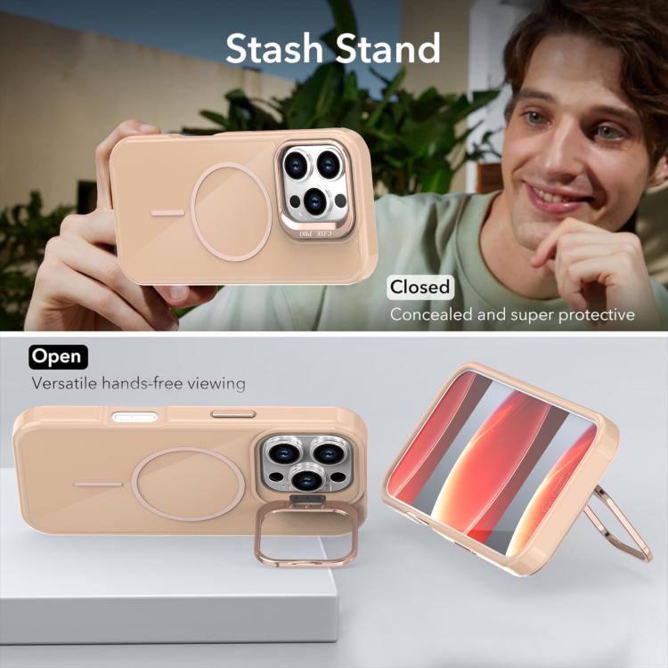 For iPhone 16 Pro Bright Color Imitation Camera Bracket Magsafe Phone Case