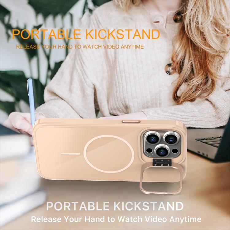 For iPhone 15 Pro Max Bright Color Imitation Camera Bracket Magsafe Phone Case