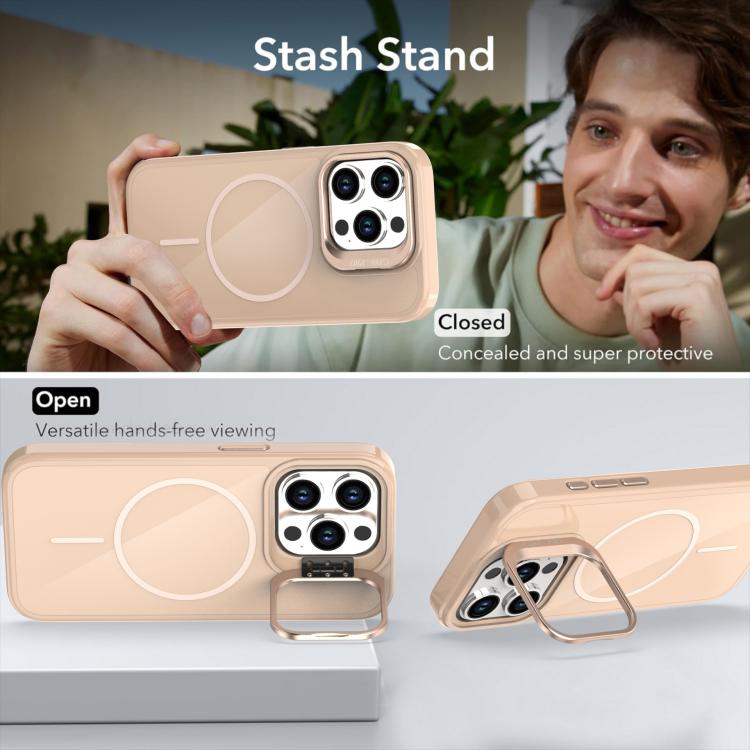 For iPhone 15 Pro Bright Color Imitation Camera Bracket Magsafe Phone Case