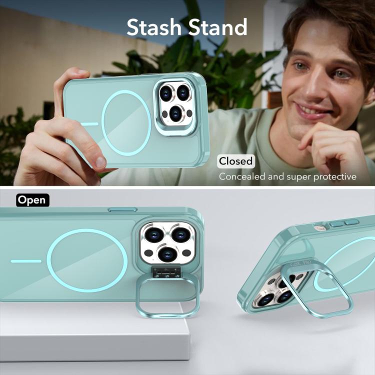 For iPhone 13 Pro Bright Color Imitation Camera Bracket Magsafe Phone Case
