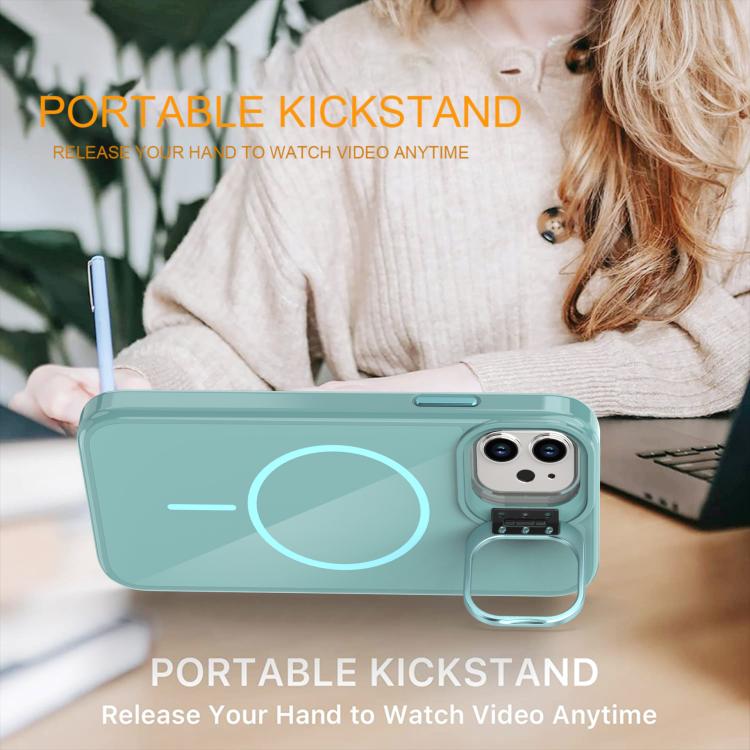 For iPhone 11 Bright Color Imitation Camera Bracket Magsafe Phone Case