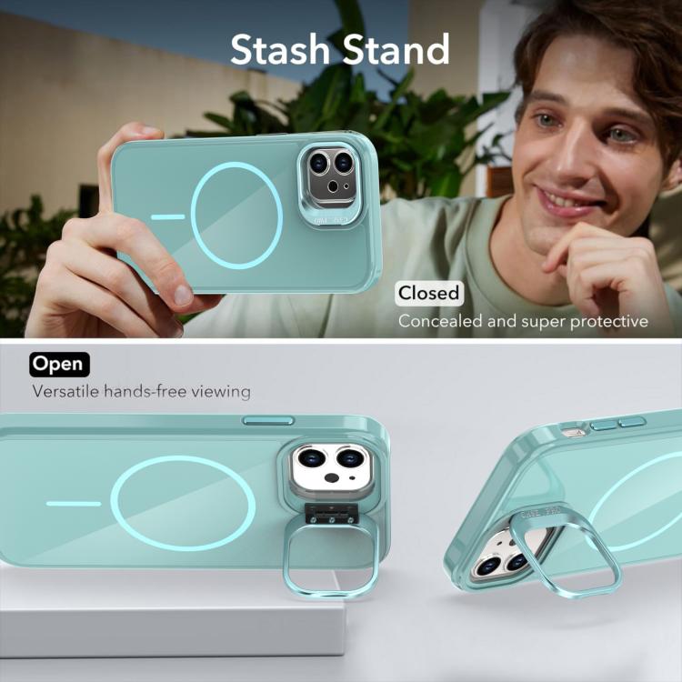 For iPhone 11 Bright Color Imitation Camera Bracket Magsafe Phone Case