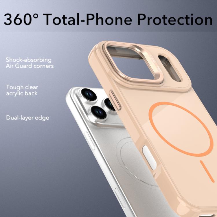 For iPhone 17 Pro Bright Color Imitation Camera Bracket Magsafe Phone Case