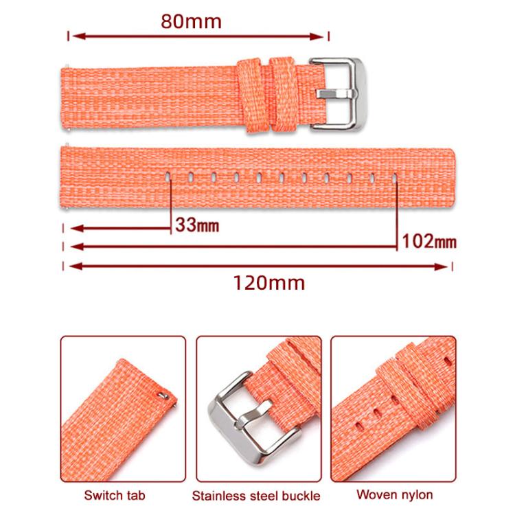 For Amazfit T-Rex 3 xDfind Nylon Canvas Watch Band