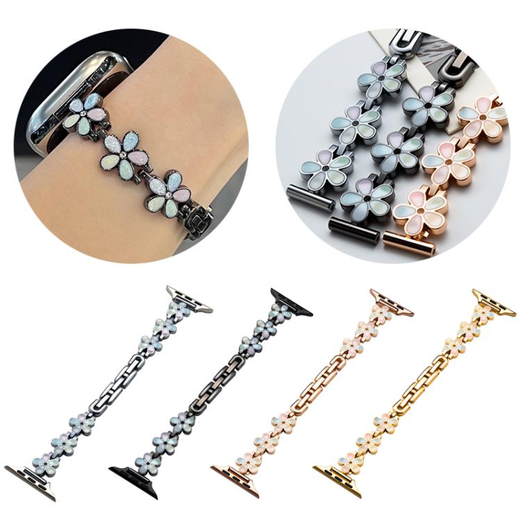 For Apple Watch 42 / 44 / 45 / 46 / 49mm xDfind Sun Petal Metal Watch Band