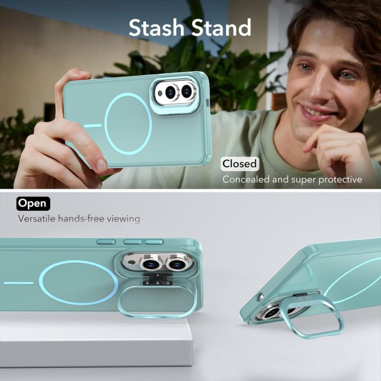 For Samsung Galaxy S25 Edge 5G Bright Color Imitation Camera Bracket Magsafe Phone Case