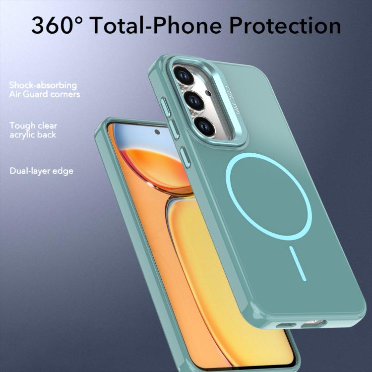 For Samsung Galaxy S25 FE 5G Bright Color Imitation Camera Bracket Magsafe Phone Case