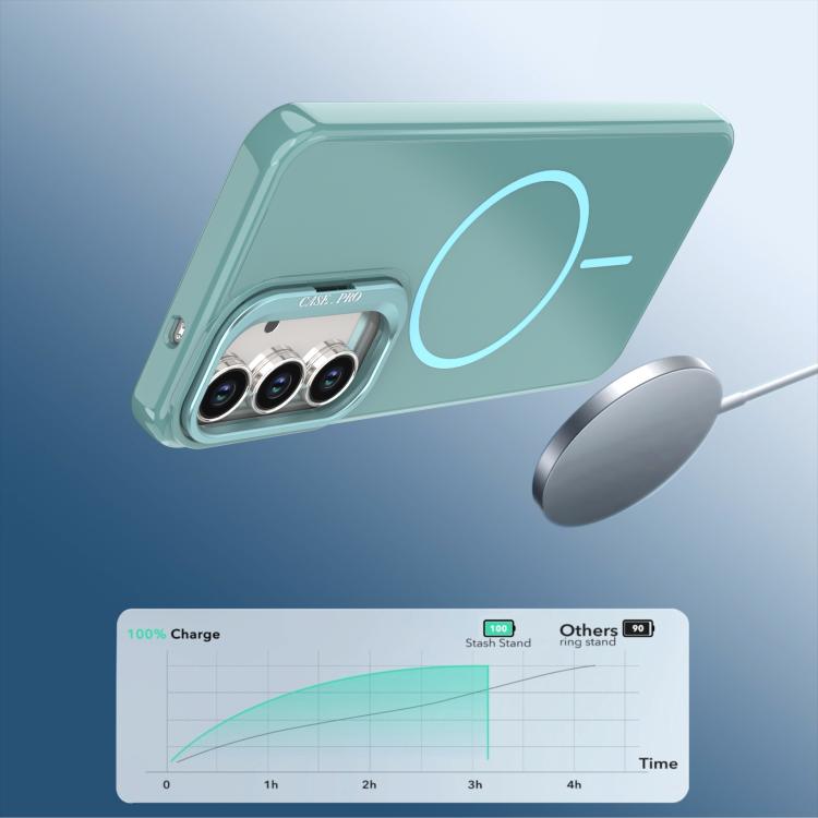 For Samsung Galaxy S25 FE 5G Bright Color Imitation Camera Bracket Magsafe Phone Case