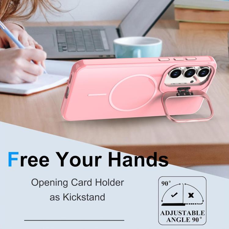 For Samsung Galaxy S25 FE 5G Bright Color Imitation Camera Bracket Magsafe Phone Case
