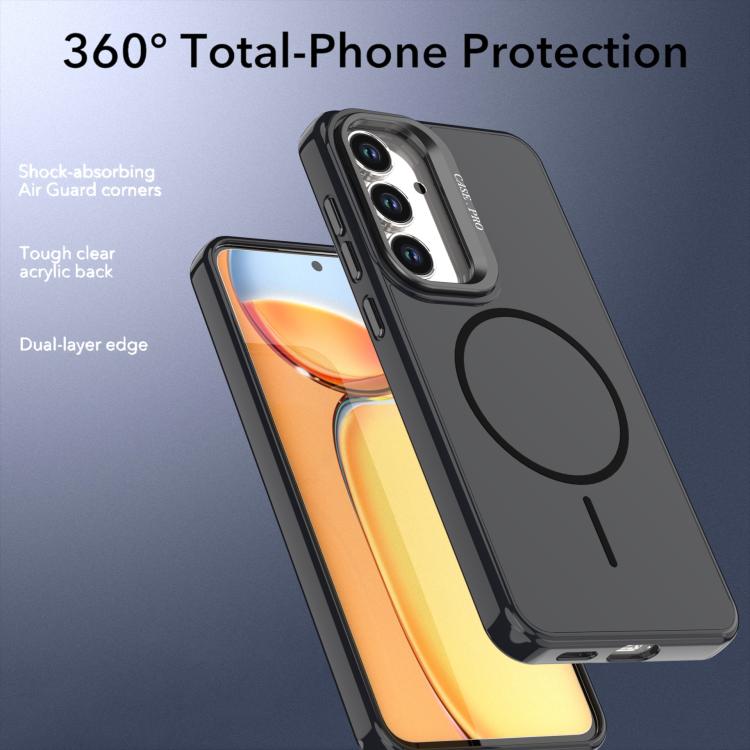 For Samsung Galaxy S25 FE 5G Bright Color Imitation Camera Bracket Magsafe Phone Case