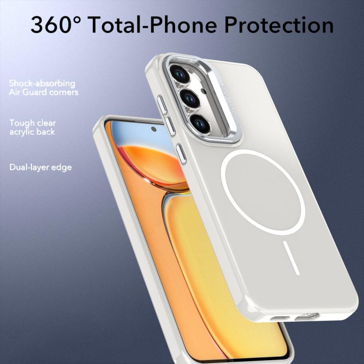 For Samsung Galaxy S25 FE 5G Bright Color Imitation Camera Bracket Magsafe Phone Case