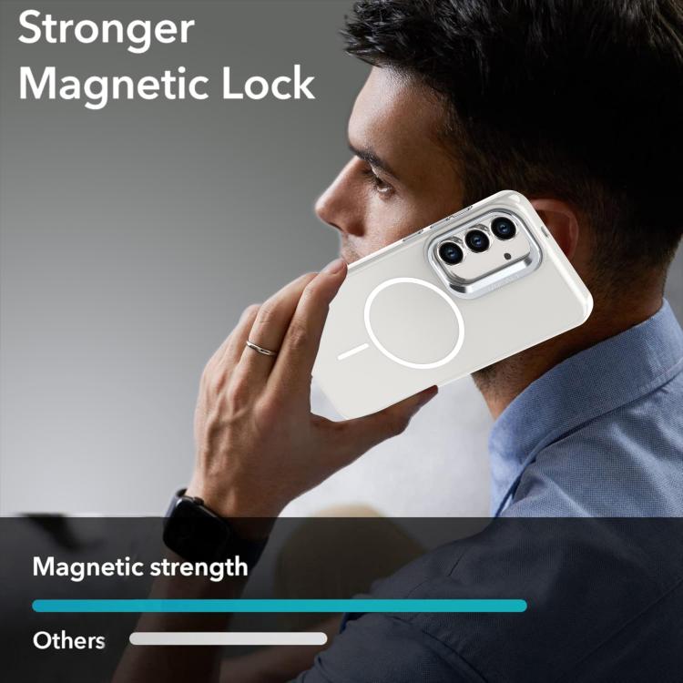 For Samsung Galaxy S25 FE 5G Bright Color Imitation Camera Bracket Magsafe Phone Case
