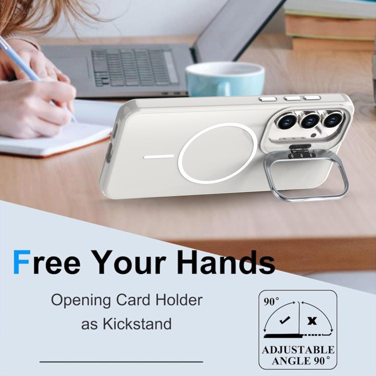 For Samsung Galaxy S25 FE 5G Bright Color Imitation Camera Bracket Magsafe Phone Case