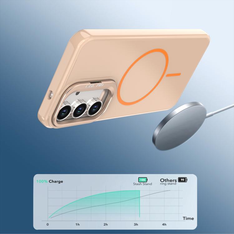 For Samsung Galaxy S25 FE 5G Bright Color Imitation Camera Bracket Magsafe Phone Case