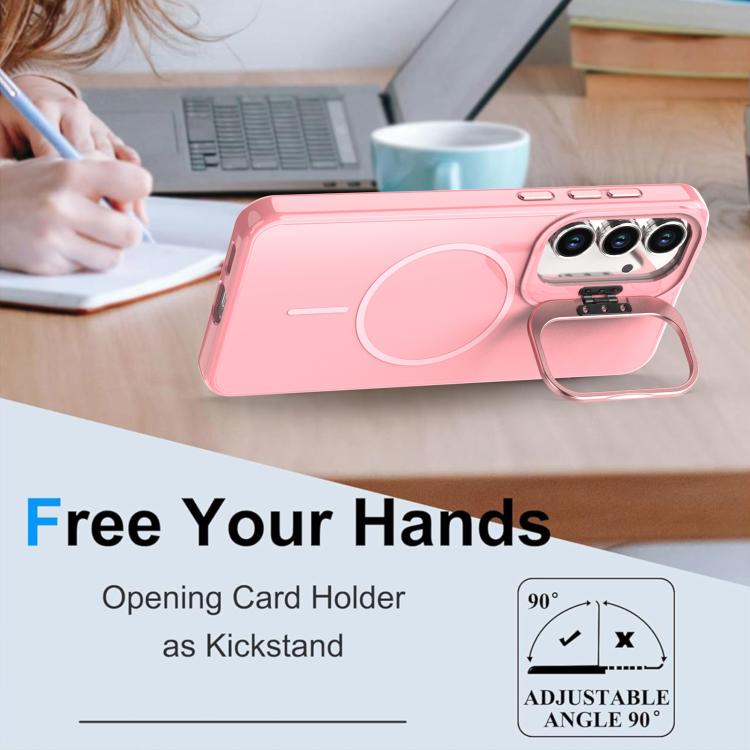 For Samsung Galaxy S24 FE 5G Bright Color Imitation Camera Bracket Magsafe Phone Case