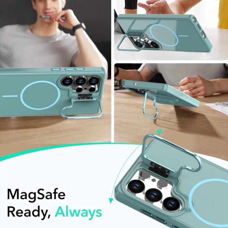 For Samsung Galaxy S26 Ultra 5G Bright Color Imitation Camera Bracket Magsafe Phone Case