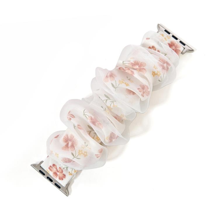 For Apple Watch 42 / 44 / 45 / 46 / 49mm xDfind Polyester Hybrid Organza Double Layer Watch Band