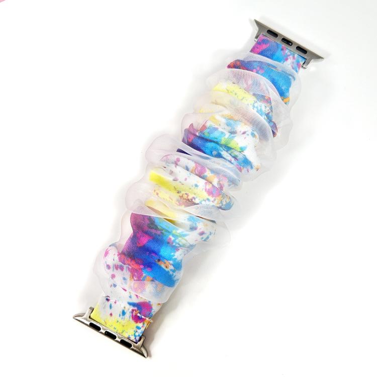 For Apple Watch 42 / 44 / 45 / 46 / 49mm xDfind Polyester Hybrid Organza Double Layer Watch Band