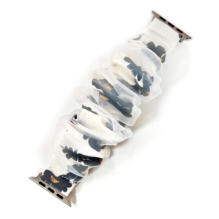 For Apple Watch 42 / 44 / 45 / 46 / 49mm xDfind Polyester Hybrid Organza Double Layer Watch Band