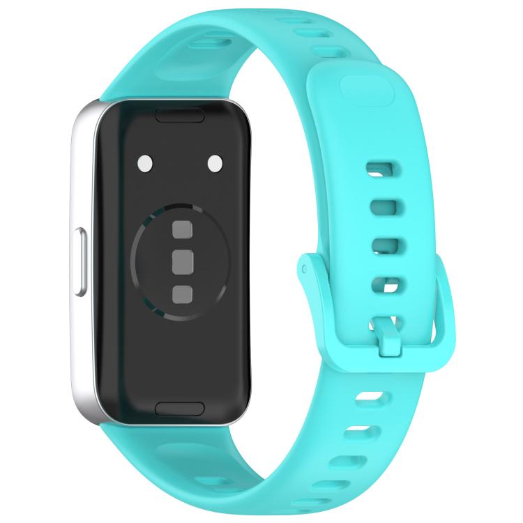 For Huawei Band 9 / 9 NFC Colorful Buckle Silicone Watch Band with 3D Curved Film