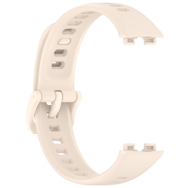 For Huawei Band 9 / 9 NFC Colorful Buckle Silicone Watch Band with 3D Curved Film
