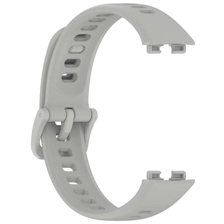 For Huawei Band 8 / 8 NFC Colorful Buckle Silicone Watch Band with 3D Curved Film