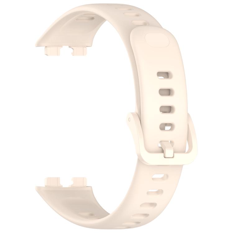 For Huawei Band 8 / 8 NFC Colorful Buckle Silicone Watch Band with 3D Curved Film