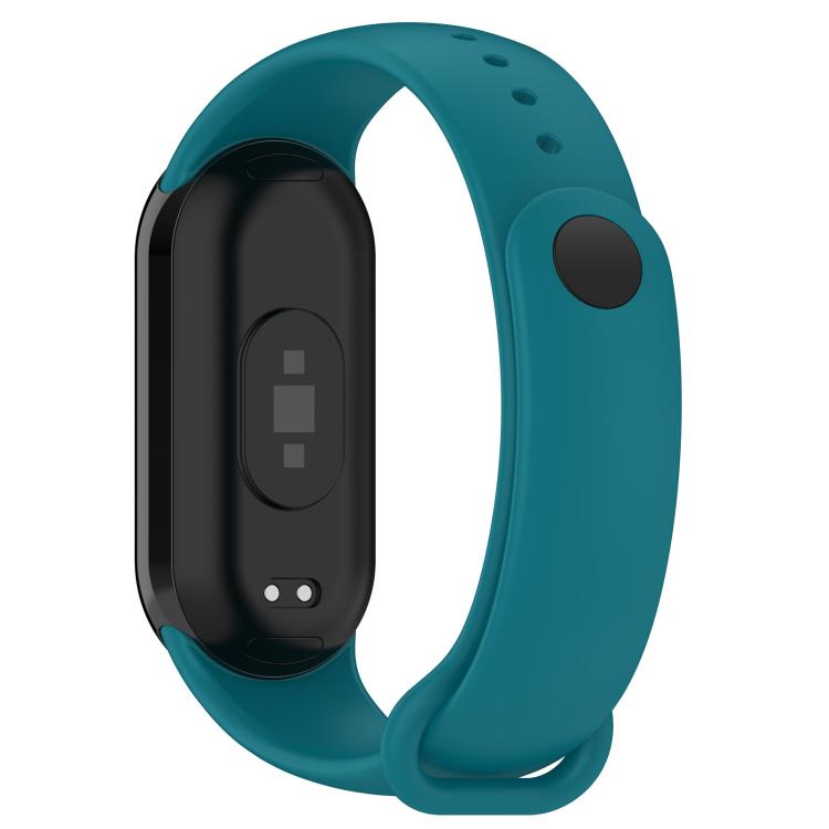 For Xiaomi Smart Band 10 / 10 NFC Solid Color Silicone Watch Band with 3D Curved Film