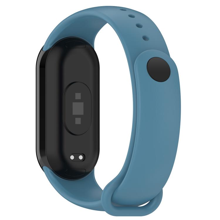 For Xiaomi Smart Band 10 / 10 NFC Solid Color Silicone Watch Band with 3D Curved Film