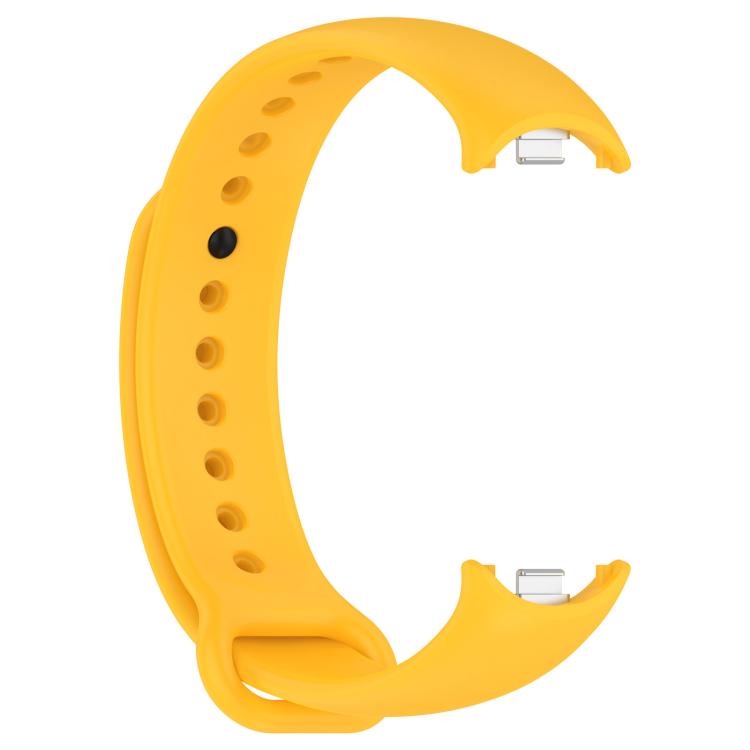For Xiaomi Smart Band 10 / 10 NFC Solid Color Silicone Watch Band with 3D Curved Film