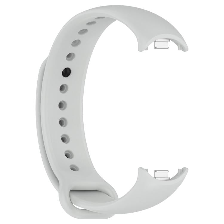 For Xiaomi Smart Band 10 / 10 NFC Solid Color Silicone Watch Band with 3D Curved Film