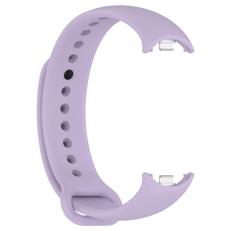 For Xiaomi Smart Band 10 / 10 NFC Solid Color Silicone Watch Band with 3D Curved Film