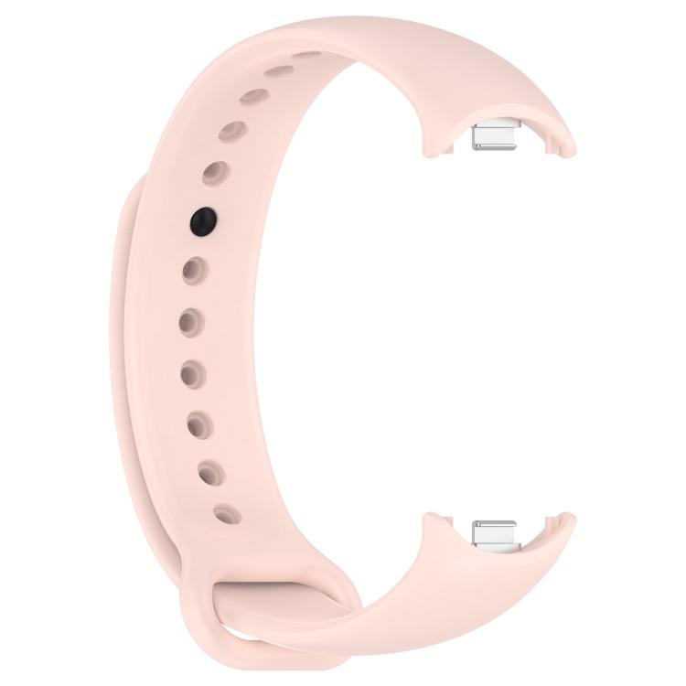 For Xiaomi Smart Band 10 / 10 NFC Solid Color Silicone Watch Band with 3D Curved Film