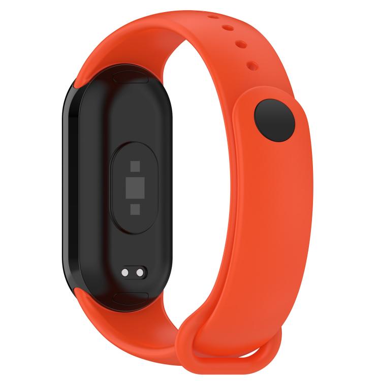For Xiaomi Smart Band 9 / 9 NFC Solid Color Silicone Watch Band with 3D Curved Film