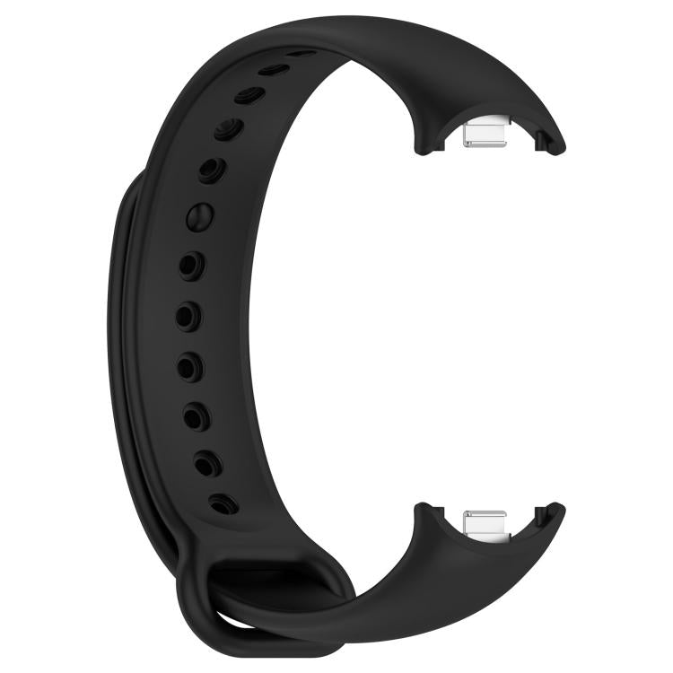 For Xiaomi Smart Band 9 / 9 NFC Solid Color Silicone Watch Band with 3D Curved Film