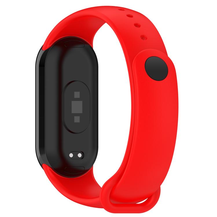 For Xiaomi Smart Band 9 / 9 NFC Solid Color Silicone Watch Band with 3D Curved Film