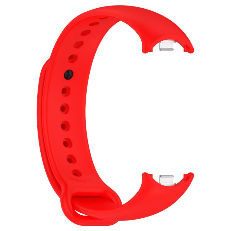 For Xiaomi Smart Band 9 / 9 NFC Solid Color Silicone Watch Band with 3D Curved Film