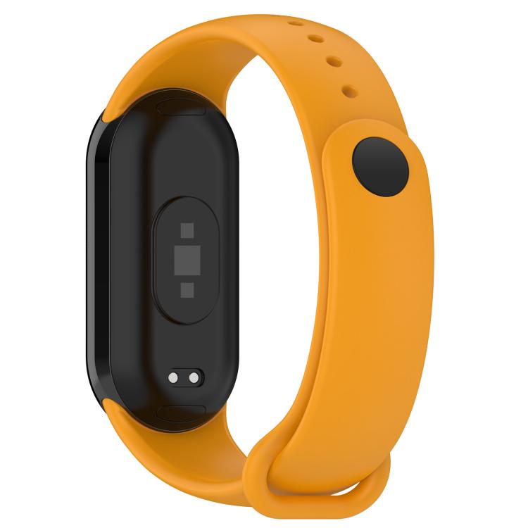 For Xiaomi Smart Band 9 / 9 NFC Solid Color Silicone Watch Band with 3D Curved Film