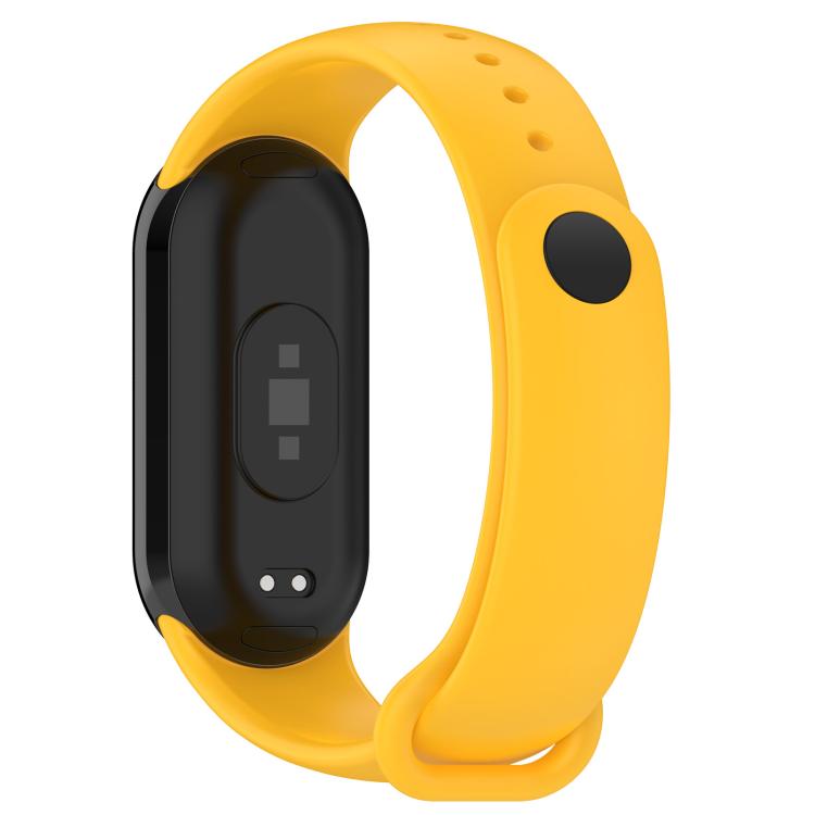 For Xiaomi Smart Band 9 / 9 NFC Solid Color Silicone Watch Band with 3D Curved Film