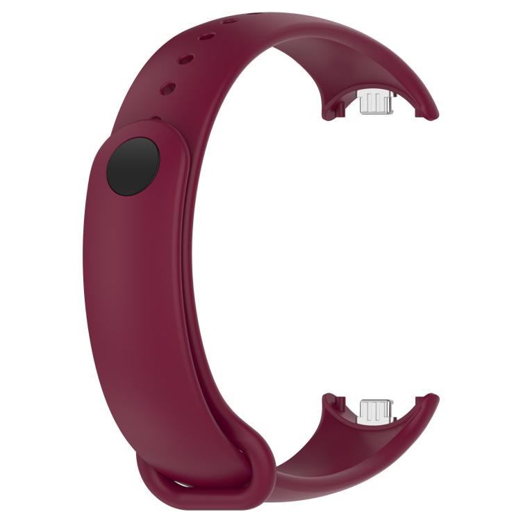 For Xiaomi Smart Band 9 / 9 NFC Solid Color Silicone Watch Band with 3D Curved Film