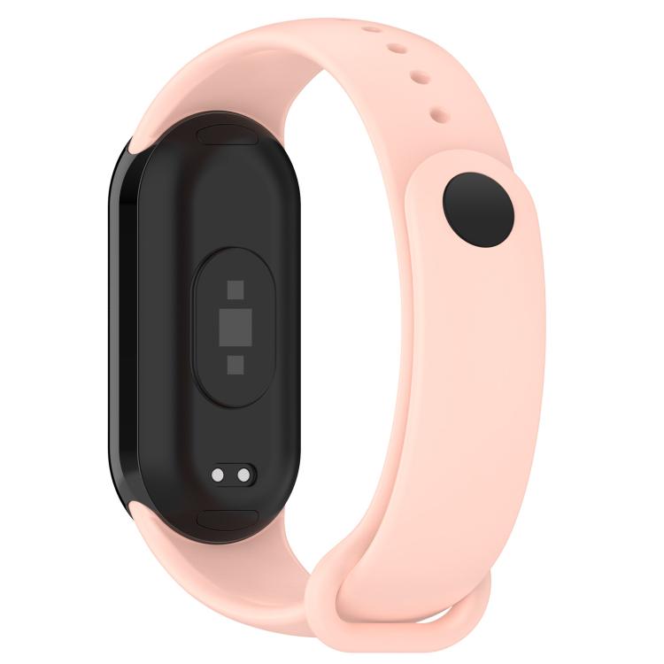 For Xiaomi Smart Band 9 / 9 NFC Solid Color Silicone Watch Band with 3D Curved Film