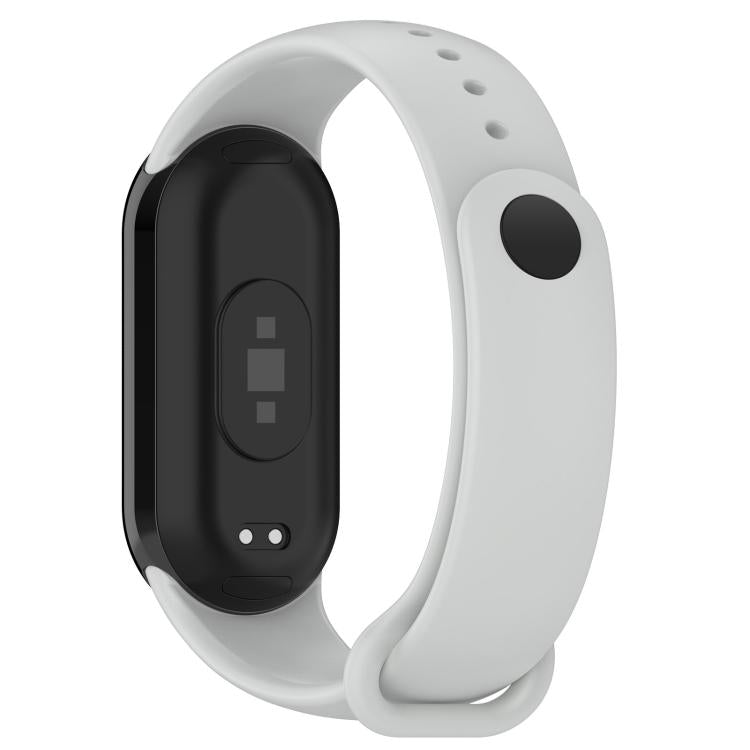 For Xiaomi Smart Band 9 / 9 NFC Solid Color Silicone Watch Band with 3D Curved Film