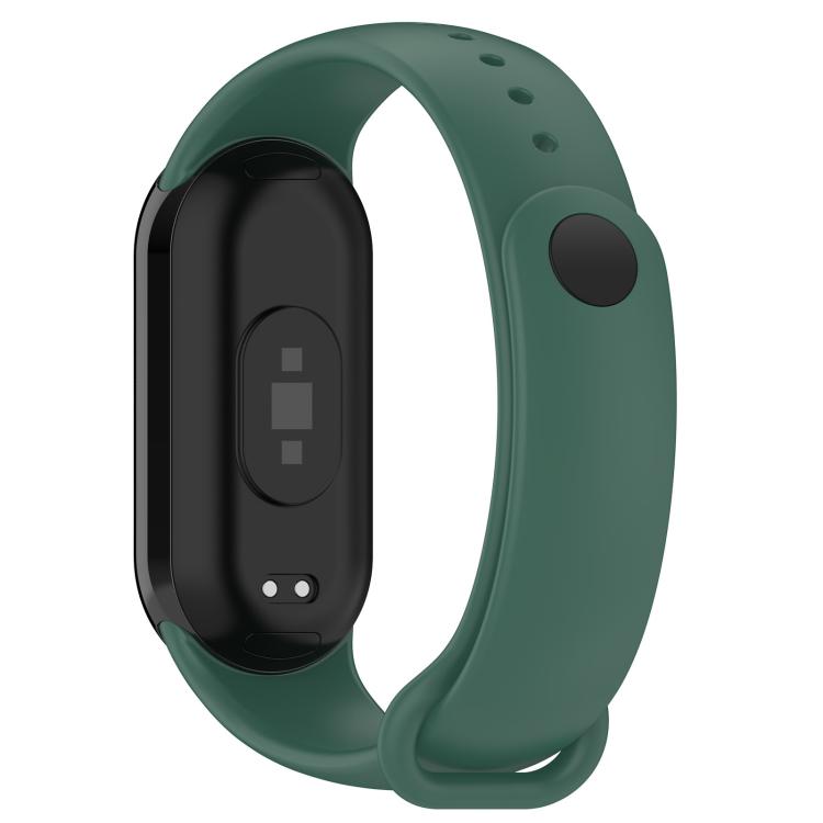 For Xiaomi Smart Band 9 / 9 NFC Solid Color Silicone Watch Band with 3D Curved Film