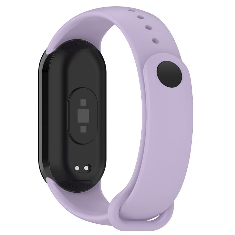 For Xiaomi Smart Band 9 / 9 NFC Solid Color Silicone Watch Band with 3D Curved Film